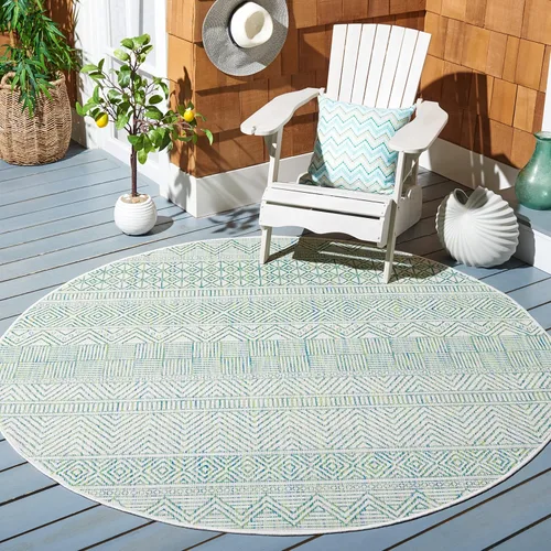 Miniatura 12 de SAFAVIEH Alfombra lavable para exteriores, colección Courtyard de 2.3 x 16 pies, color negro y gris, no desprende pelusa y de fácil limpieza, ideal