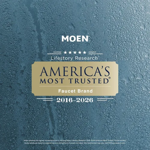 Miniatura 6 de Moen 2995EP Chateau - Grifo de ducha con tres manijas y grifo de ducha de rendimiento ecológico, válvula incluida, cromado