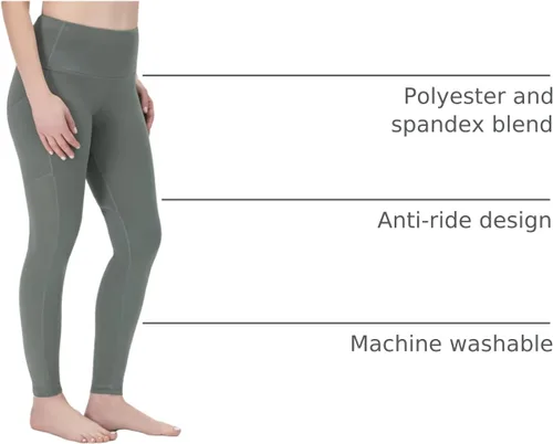 Miniatura 12 de Rocky Leggings de yoga de cintura alta, para entrenamiento, correr, ropa deportiva con control de abdomen para mujer, pantalones capri y de longitud