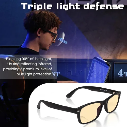 Miniatura 4 de Gafas de bloqueo de luz azul para hombres y mujeres, gafas de juegos de computadora, gafas fotocromáticas, gafas de conducción nocturna, antifatiga