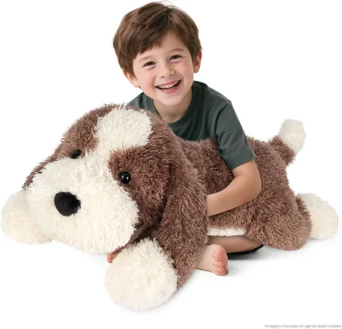 Miniatura 15 de SuzziPals Animal de peluche grande de 30 pulgadas, cachorro de peluche gigante grande y suave, juguetes de peluche gigantes para relajación
