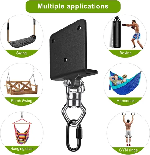 Miniatura 8 de SELEWARE Colgador de Saco de Boxeo de Servicio Pesado y Abrazadera de Viga para Boxeo, Muay Thai, MMA E. Beam Mount Percha para saco de boxeo