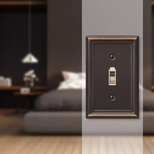 Miniatura 3 de Amerelle 149TDB - Placa de pared Chelsea con 1 palanca, acero, bronce envejecido, paquete de 1