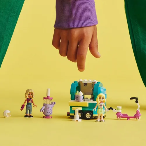 Miniatura 4 de LEGO Friends Tienda Móvil de Té de Burbujas Juego de Construcción de Juguetes 41733, Divertido Juego de Simulación Conjunto de Vehículo de Juguete