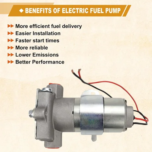 Miniatura 7 de Bomba de combustible eléctrica USTAR de 97 GPH, 7 PSI. Reemplaza 12-801-1. Multifuncional. Fácil de instalar. Confiable (97 GPH)