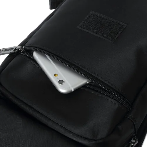 Miniatura 7 de Anjoy Bolsa táctica de lona para la pierna al aire libre para hombres y mujeres moto ciclismo multi-bolsillo cintura Fanny bolsa de viaje senderismo