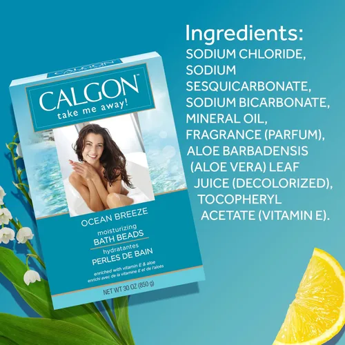Miniatura 8 de Calgon Cuentas de baño ultrahidratantes, brisa oceánica, 30 onzas (paquete de 2)