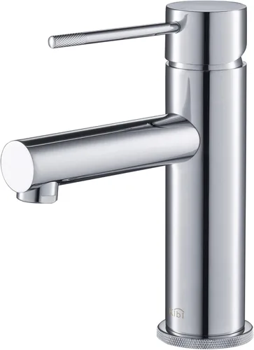 Miniatura 11 de KIBI Circular X latón sola manija baño vanidad fregadero grifo, grifo de lavabo con manguera de agua