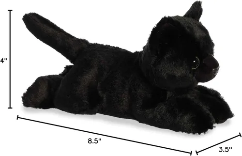 Miniatura 5 de Aurora® Adorable Mini Flopsie™ Twilight Cat™ Animal de peluche - Mini compañeros listos para aventuras juguetonas - para niños de todas las edades