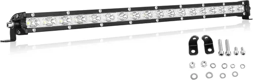 Miniatura 12 de Willpower 2 unids 5 pulgadas 15 W sola fila LED barra de luz Spot Beam Slim Off Road Luz niebla lámpara de trabajo luces de conducción para 4X4