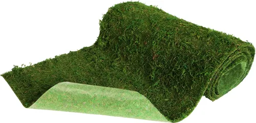 Miniatura 6 de USMOLA Rollo de musgo, musgo seco para manualidades, camino de mesa de musgo para jardines de hadas, decoración de bosque de boda, tapete de musgo