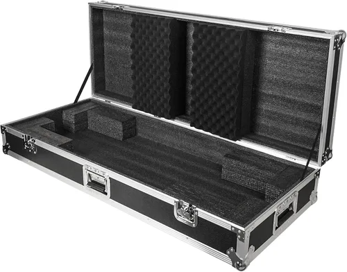 Miniatura 13 de Sound Town Estuche de vuelo ATA de madera contrachapada para teclado de 49 teclas, con asas y pestillos empotrados, interior de espuma de alta