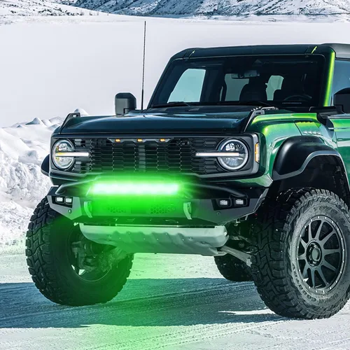 Miniatura 8 de Nilight Barra de luz LED de 20 pulgadas, color verde, triple fila, 420 W, combo de inundación puntual, conducción todoterreno, niebla, pesca, caza