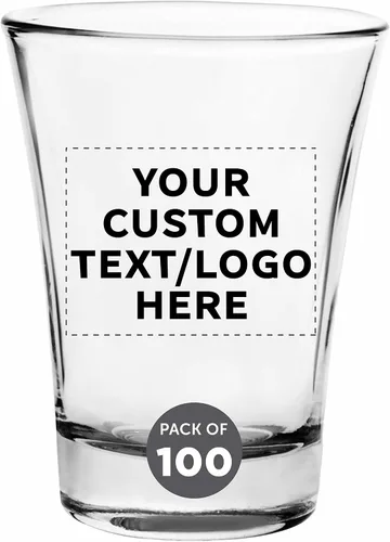 Miniatura 18 de Vasos de chupito personalizados de 2 onzas, juego de 100, paquete personalizado a granel, ideal para bodas, fiestas, cumpleaños, regalos, color azul