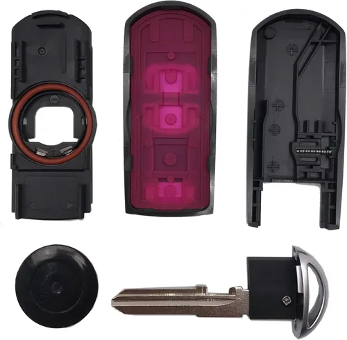 Miniatura 7 de Funda para llavero inteligente remoto para Mazda 3 CX-3 CX-5 WAZSKE13D01 662F-SKE13D01 3 botones de repuesto sin llave para llavero de automóvil