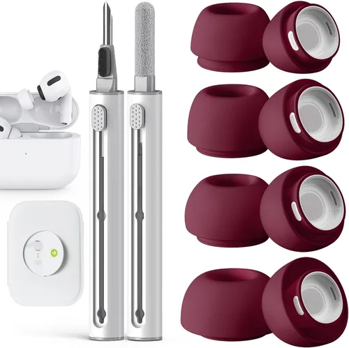 Miniatura 35 de Pohgelan Compatible con AirPods Pro de 2ª/1ª Generación Puntas de Repuesto para Auriculares, con Orificio de Reducción de Ruido y Pantalla