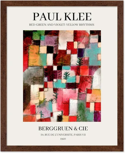 Miniatura 12 de Poster Master Póster vintage de Paul Klee – Impresión retro de cómicos – Arte de dibujo – Arte abstracto – Regalo para hombres y mujeres – Estilo-09