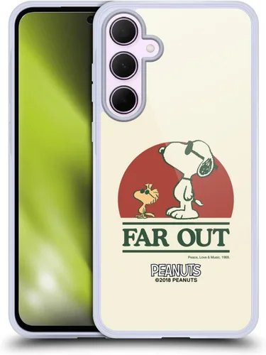 Miniatura 466 de Head Case Designs Funda de gel Woodstock 50th con licencia oficial de Peanuts Snoopy Guitar 1969 [protección de grado militar] compatible