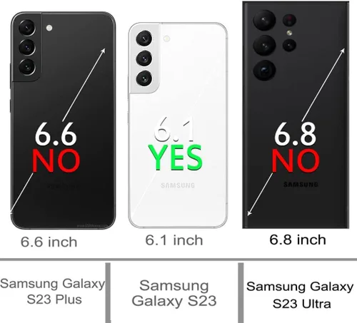 Miniatura 2 de Funda para Galaxy S23, S23 con protector de pantalla de TPU flexible autorreparable [2 paquetes], 3 en 1, funda de protección resistente a prueba