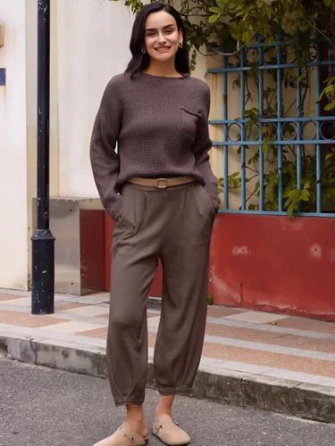 Miniatura 3 de LILLUSORY Conjunto de 2 piezas para mujer, conjunto de suéter y pantalones de gran tamaño para otoño 2023