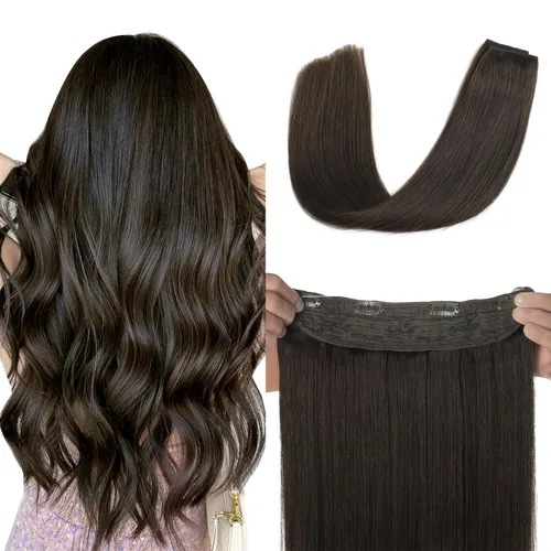 Miniatura 19 de XDhair Extensiones de cabello humano con alambre de 70 g, 14 pulgadas, balayage, color marrón dorado con rubio caramelo Remy, extensiones de cabello