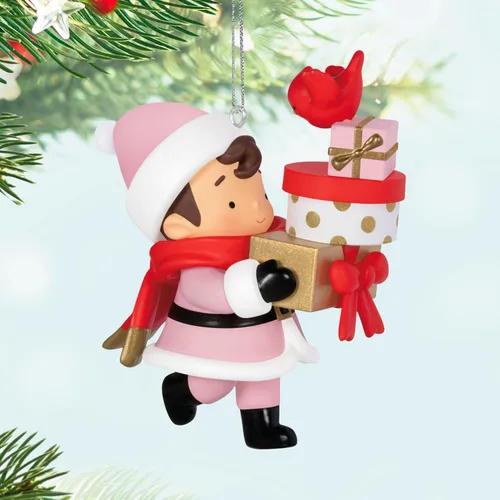 Miniatura 3 de Hallmark Keepsake Adorno de Navidad, misterio de Santa Joven