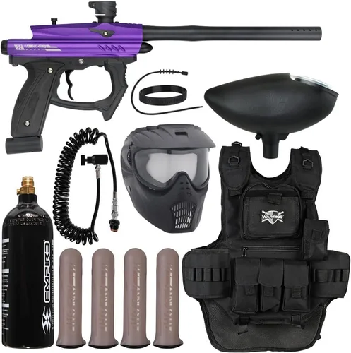 Action Village HK Army SABR Heavy Gunner Kit de paquete de pistola de paintball Púrpura polvo/Negro