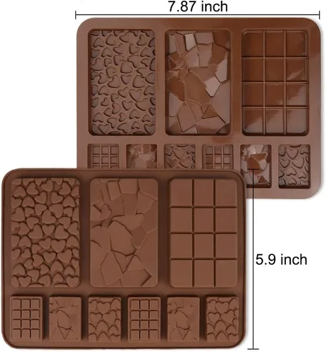 Miniatura 4 de 4 moldes de silicona para chocolate, moldes de chocolate con 9 cavidades, moldes de silicona para chocolate con 9 cavidades, moldes de caramelo