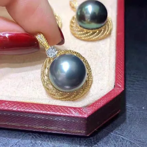 Miniatura 2 de Gifts for Women Wife gifts Anniversary Tahitian Black Pearl Necklaces for Women-Jewelry Gifts for Mom Girlfriend Her - Birthday Christmas Mothers