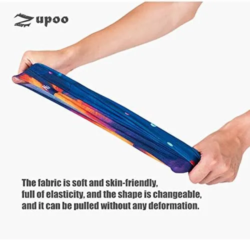 Miniatura 5 de Zupro Diademas para hombre y mujer, protección solar, máscara facial, bandana deportiva, bufanda mágica, polaina para el cuello, para correr