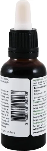 Miniatura 4 de 2.2% Solución de Yodo de Lugol 1 Fl Oz - 30 ml Ingredientes de Grado Farmacéutico Tercera Parte Testada Solución de Lugol Hecha con Yodo