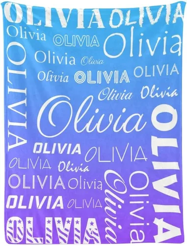 Miniatura 18 de Manta de bebé personalizada con nombre, manta personalizada con nombre, manta personalizada para adultos, niños, cumpleaños, Navidad, Día
