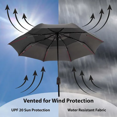 Miniatura 3 de ShedRain Vortex Automatic Compact Folding Windproof Travel Umbrella
