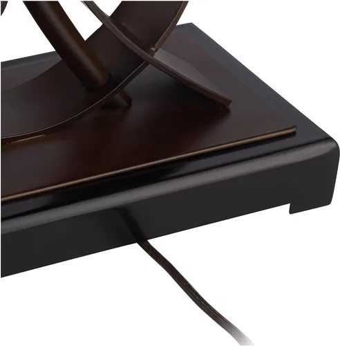 Miniatura 5 de Franklin Iron Works Teri - Lámpara de mesa rústica de 3 vías con núcleo de casa de campo de 27 pulgadas de alto con atenuador y puerto de carga USB