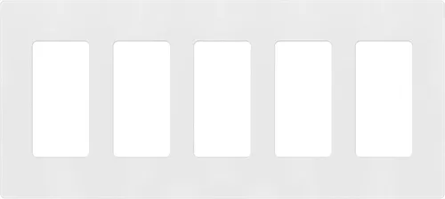 Miniatura 109 de ENERLITES Placas de pared decorativas sin tornillos, cubiertas de tomacorrientes seguras para niños, tamaño de 4 posiciones, 4.68" H x 8.30" L, Negro