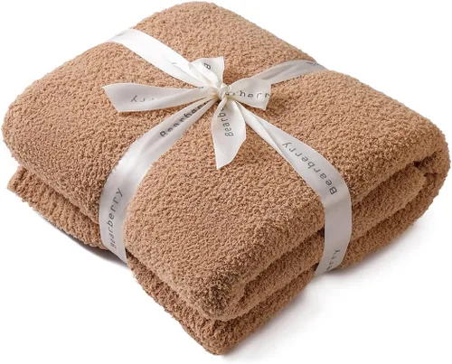 Miniatura 19 de Bearberry - Manta de forro polar súper suave y esponjosa para sofá, cama o sofá cama, manta cálida y acogedora para todas las estaciones