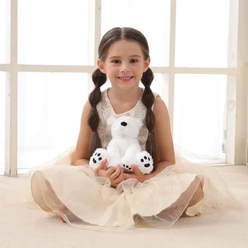 Miniatura 7 de Apricot Lamb Toys Oso Polar Blanco de Peluche Animal de Peluche Suave y Tierno Perfecto para Niños