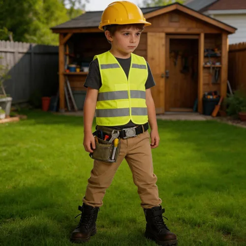 Miniatura 2 de Chaleco de seguridad de alta visibilidad para niños, chaleco de seguridad para niños pequeños, chaleco reflectante para niños, chaleco de Amarillo