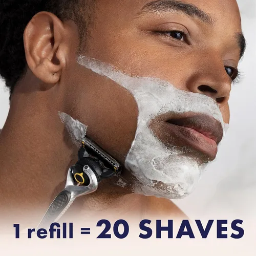Miniatura 6 de Gillette ProGlide Shield Premium Edition Maquinillas de afeitar para hombres, 1 maquinilla de afeitar Gillette, 8 repuestos de cuchillas ProShield