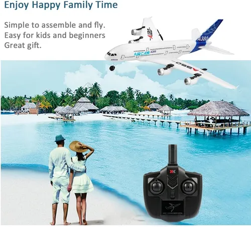 Miniatura 5 de GoolRC Avión RC, WLtoys XK A120 A380 Modelo de Avión Aircar, Avión de Control Remoto 3CH 2.4G, Aeronave RC EPP de Ala Fija RTF Juguete para Adultos