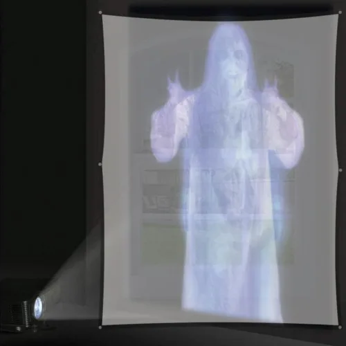 Miniatura 4 de Pantalla de proyección trasera holográfica de 44 x 76 pulgadas: pantalla de proyector plegable para interiores y exteriores, decoración de ventana