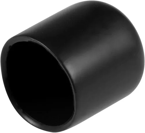 Miniatura 111 de uxcell 25 tapas de goma de 0.787 in de vinilo de identificación redonda tapa tapa de rosca de tornillo protectores negro