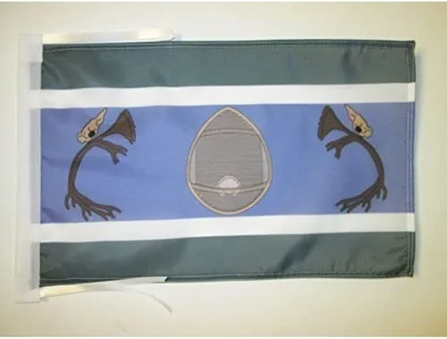 Miniatura 935 de Bandera de México AZ FLAG, 45.7 x 30.5 cm, con cordones - Pequeñas banderas mexicanas de 30 x 45 cm - Bandera de 45.7 x 30.5 cm