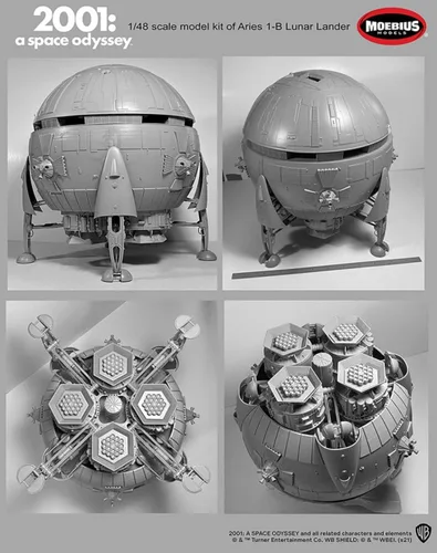 Miniatura 2 de 2001: A Space Odyssey Aries-1B Lunar Carrier Kit de modelo a escala 1/48