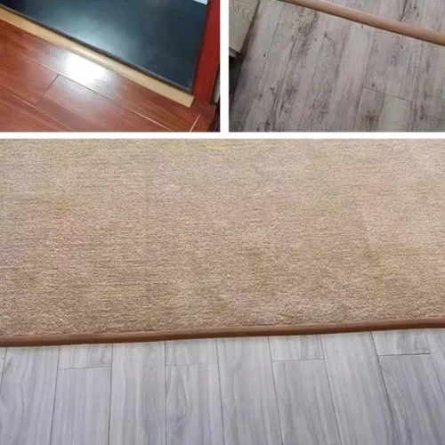 Miniatura 2 de NILZA Tira de umbral de PVC impermeable, tira de umbral de transición de suelo para madera a azulejos, tira de transición de umbral de 0.4 a 0.19