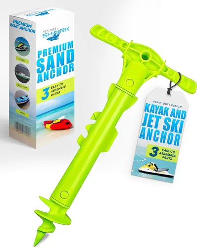 Miniatura 8 de SandShark - Anclaje para barco deportivo y anclaje para moto acuática. Poste de anclaje de agua poco profunda para barco y PWC. Kit de anclaje