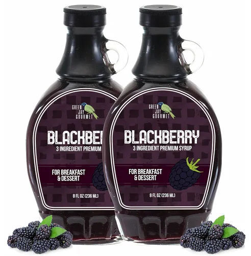 Miniatura 9 de Green Jay Gourmet Jarabe de Fresa – Jarabe de Desayuno Premium de 3 Ingredientes con Fresas Frescas, Azúcar de Caña y Jugo de Limón – Jarabe