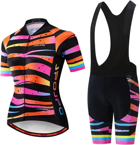 Miniatura 42 de Hotlion Conjuntos de camisetas de ciclismo para mujer, ropa de ciclismo de verano, trajes de bicicleta de carretera, ropa de ciclismo de manga corta