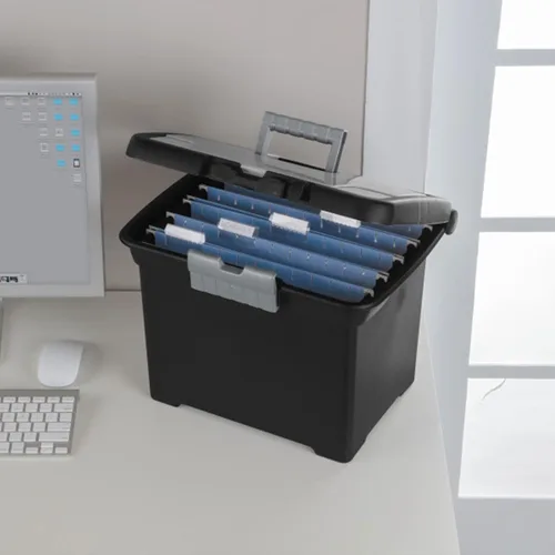 Miniatura 9 de Sterilite Organizador portátil con cerradura y asa y tapa transparente (paquete de 12)
