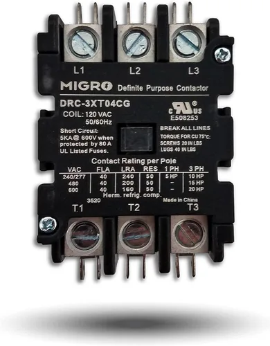 Miniatura 9 de Migro Contactor de CA resistente de 2 polos y 40 amperios que reemplaza prácticamente todos los modelos residenciales de 2 polos